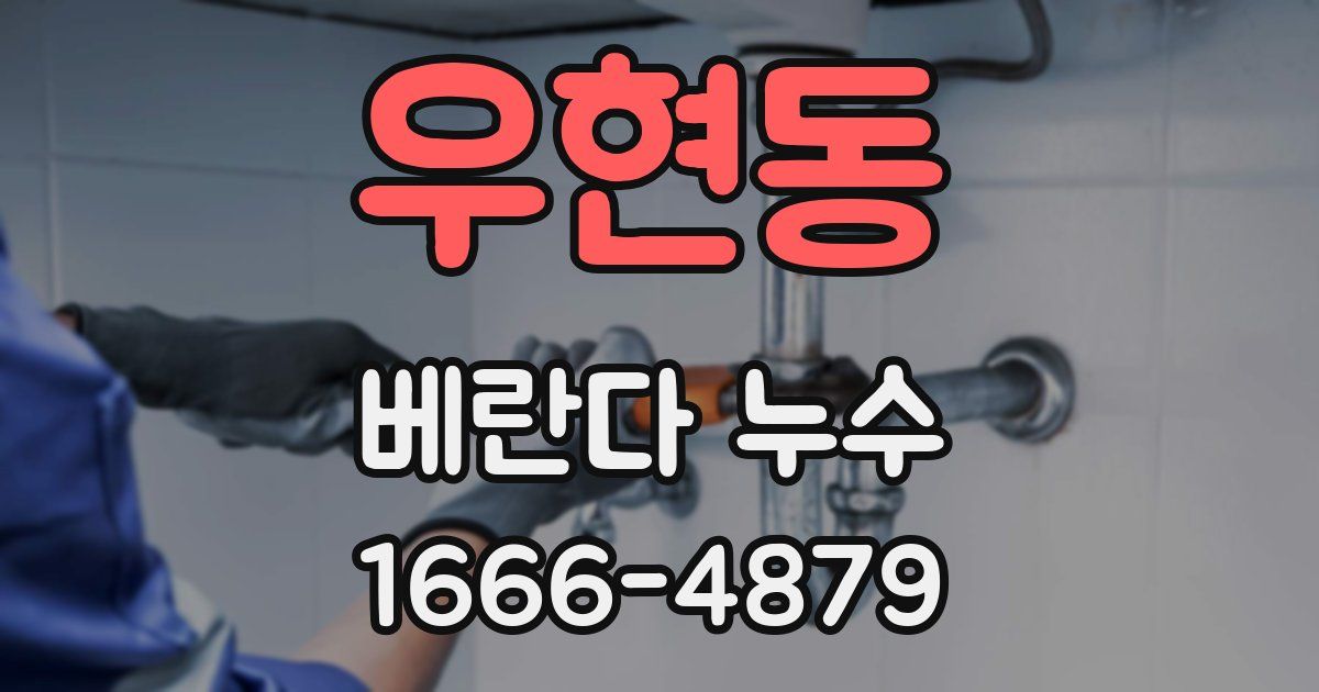 우현동 베란다 누수