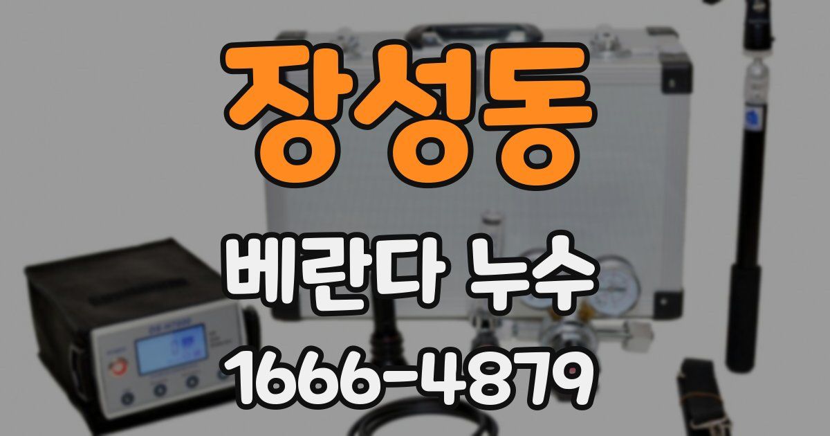 장성동 베란다 누수