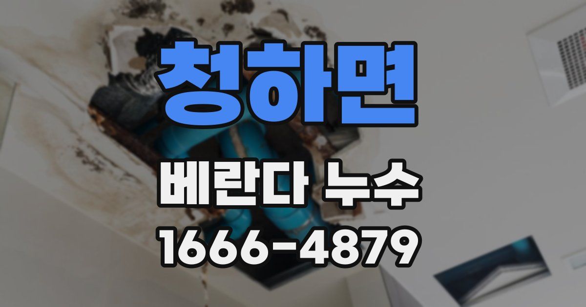 청하면 베란다 누수