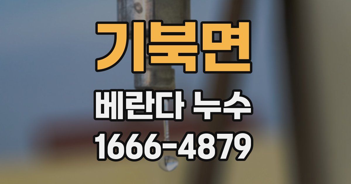 기북면 베란다 누수
