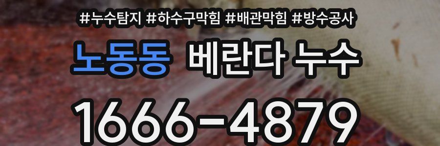 노동동 베란다 누수