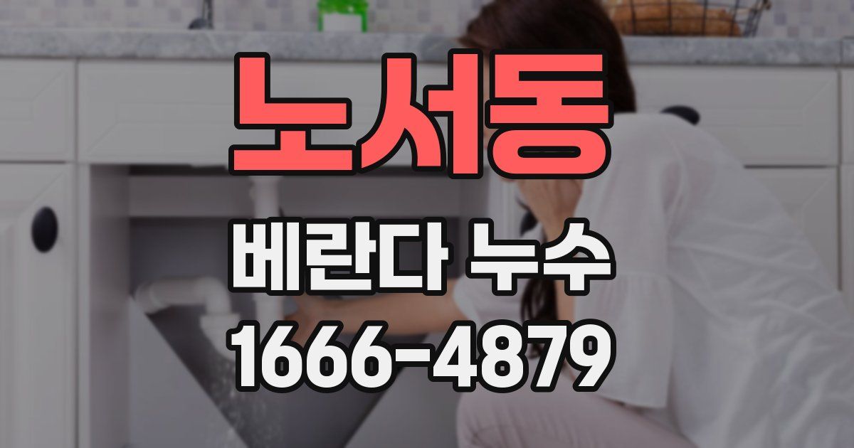 노서동 베란다 누수