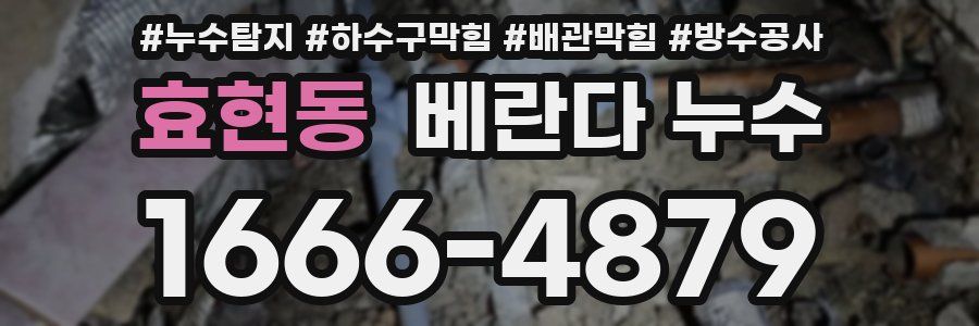 효현동 베란다 누수