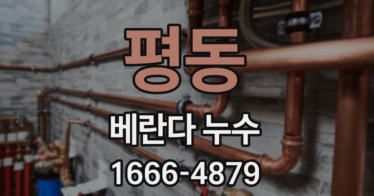 평동 베란다 누수