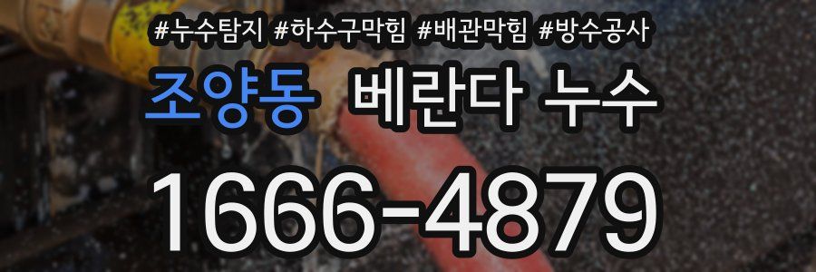 조양동 베란다 누수