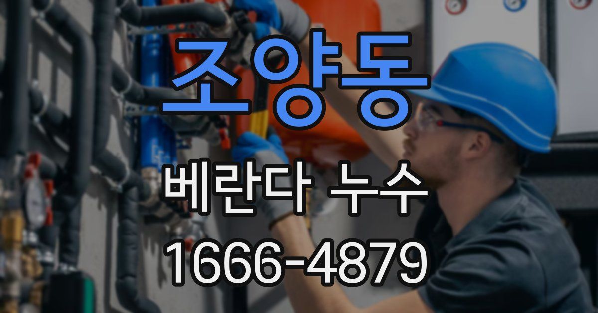 조양동 베란다 누수