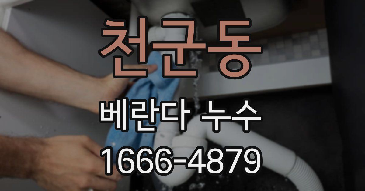 천군동 베란다 누수