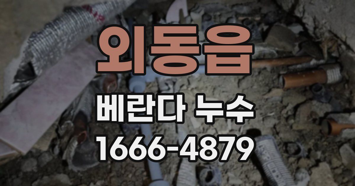 외동읍 베란다 누수