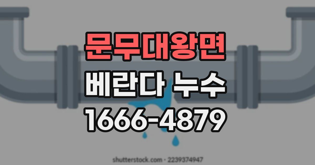 문무대왕면 베란다 누수