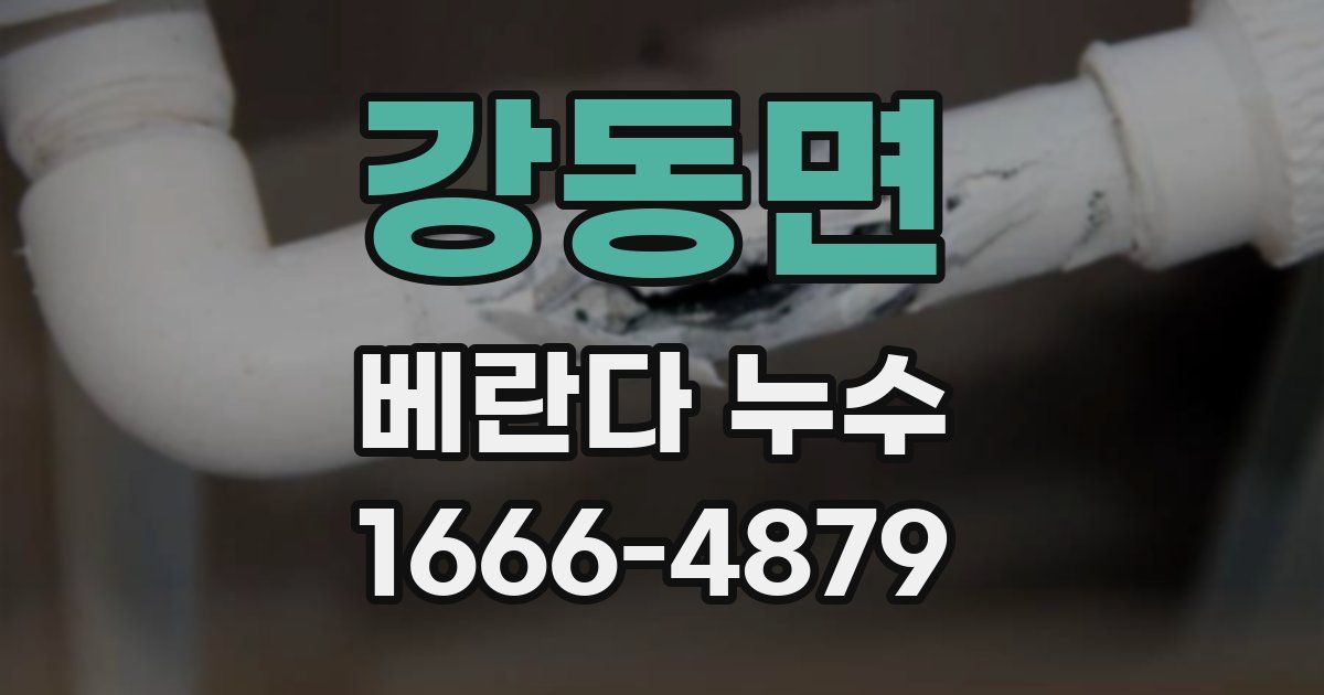 강동면 베란다 누수