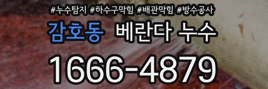 감호동 베란다 누수