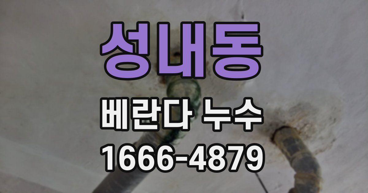 성내동 베란다 누수
