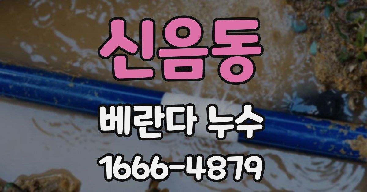 신음동 베란다 누수