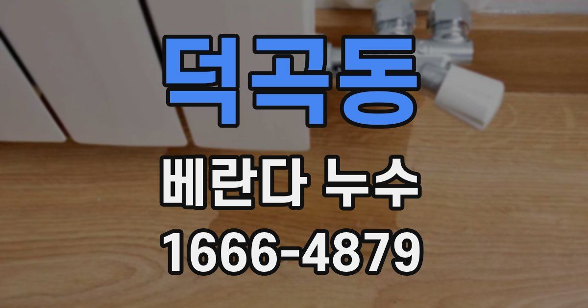 덕곡동 베란다 누수