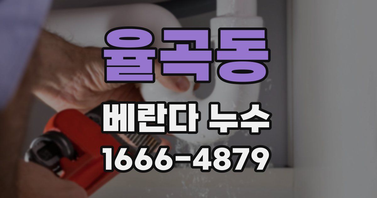 율곡동 베란다 누수