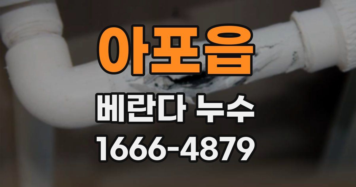 아포읍 베란다 누수
