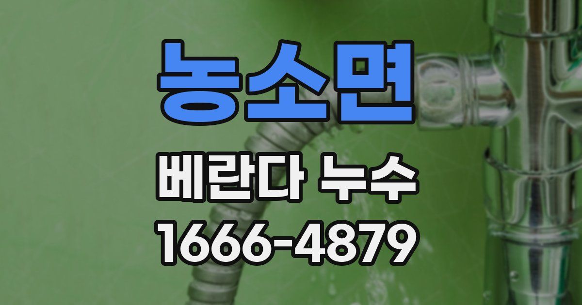 농소면 베란다 누수
