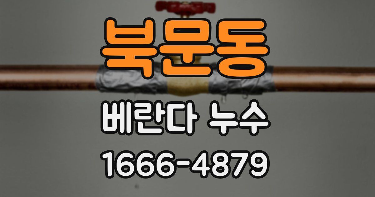 북문동 베란다 누수