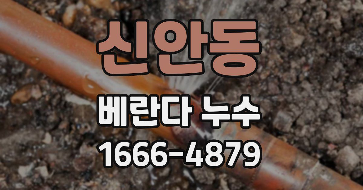 신안동 베란다 누수