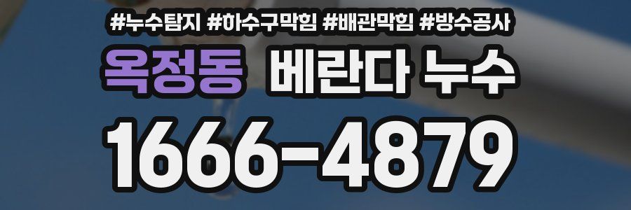 옥정동 베란다 누수