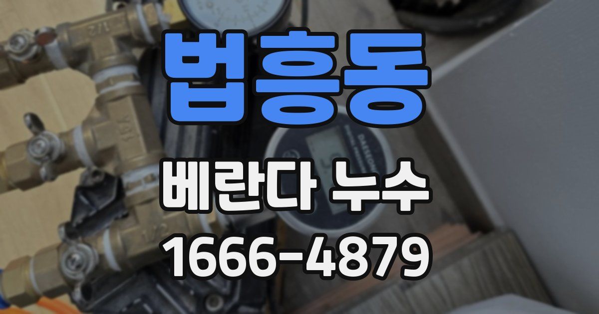 법흥동 베란다 누수