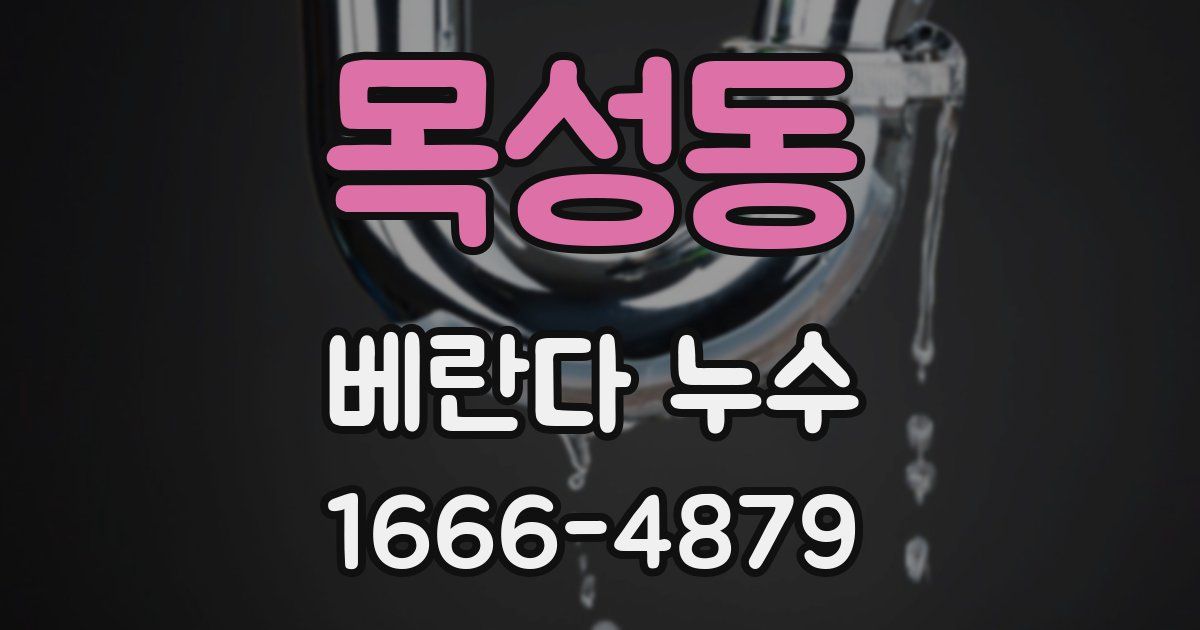 목성동 베란다 누수