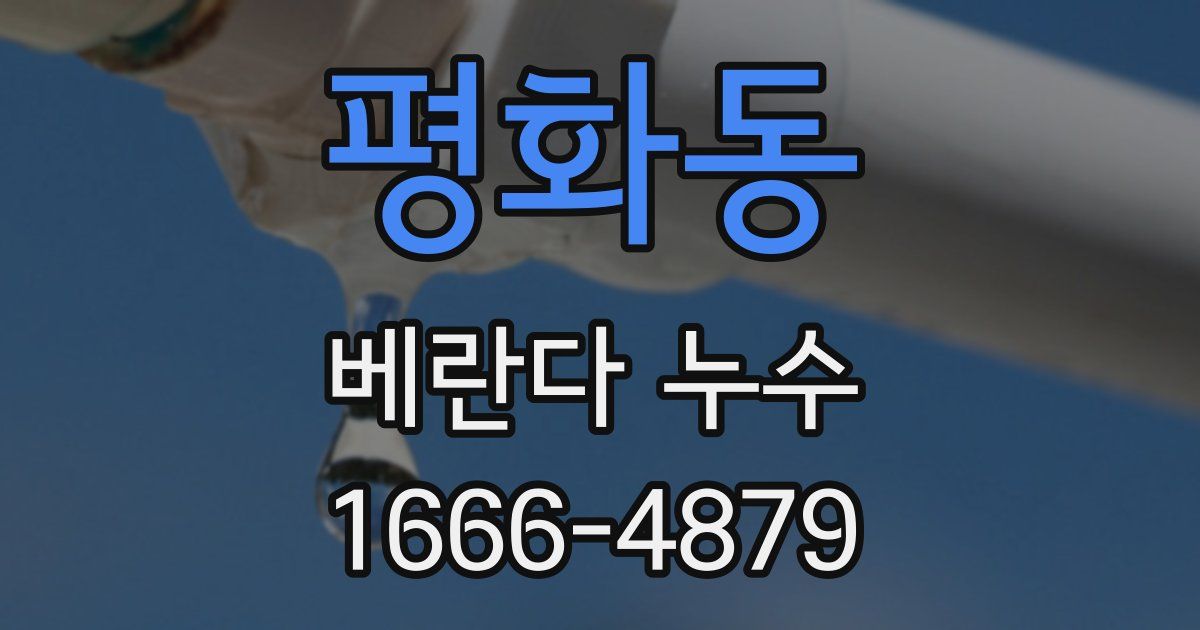 평화동 베란다 누수