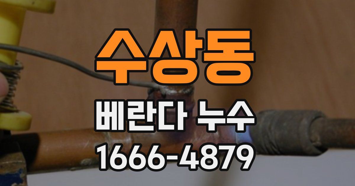수상동 베란다 누수