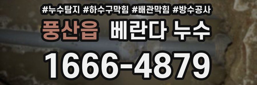 풍산읍 베란다 누수