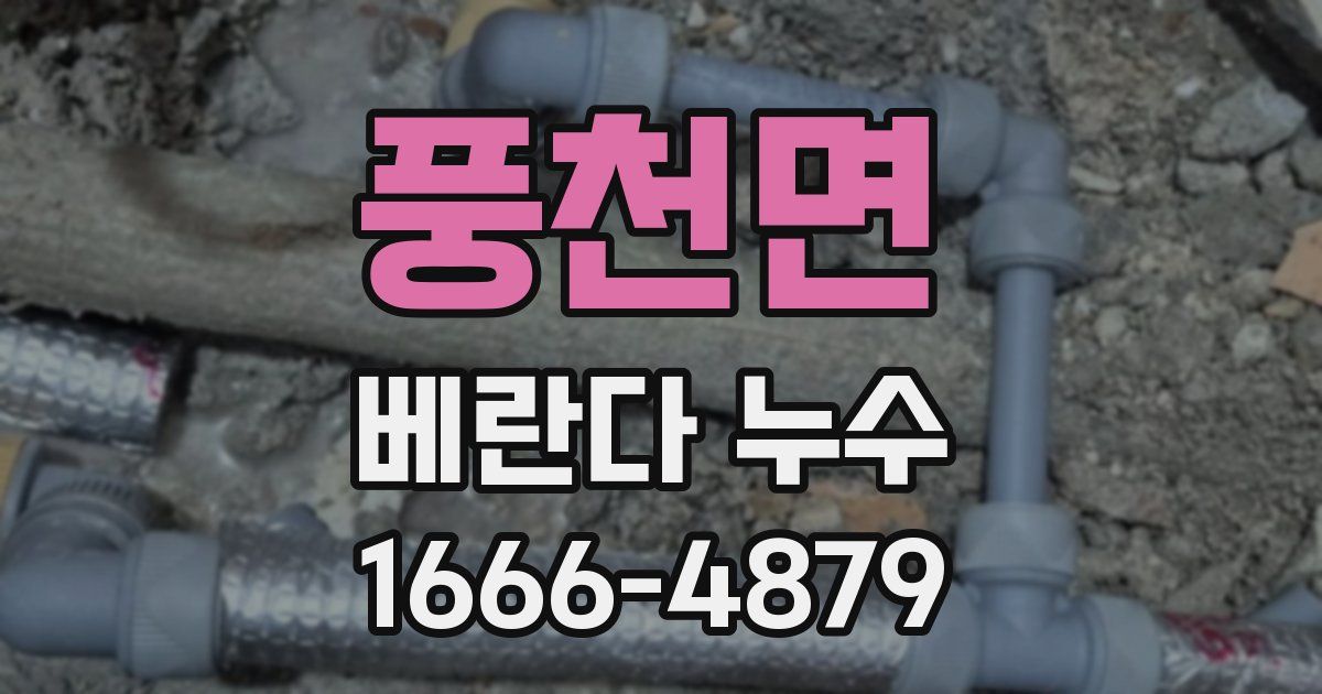 풍천면 베란다 누수