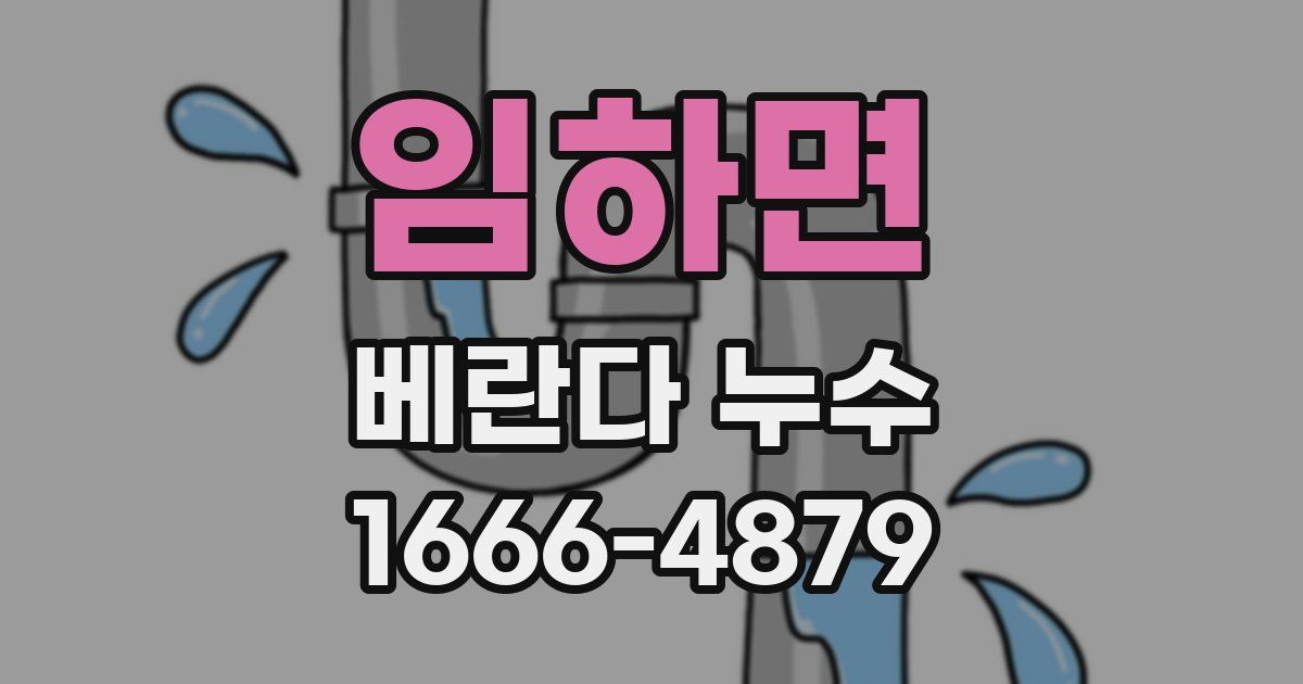 임하면 베란다 누수