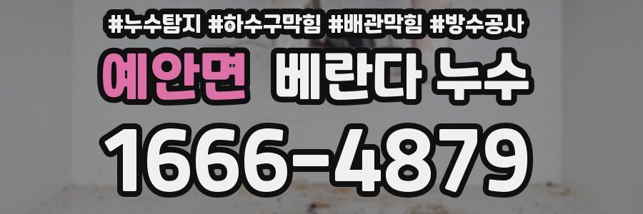 예안면 베란다 누수