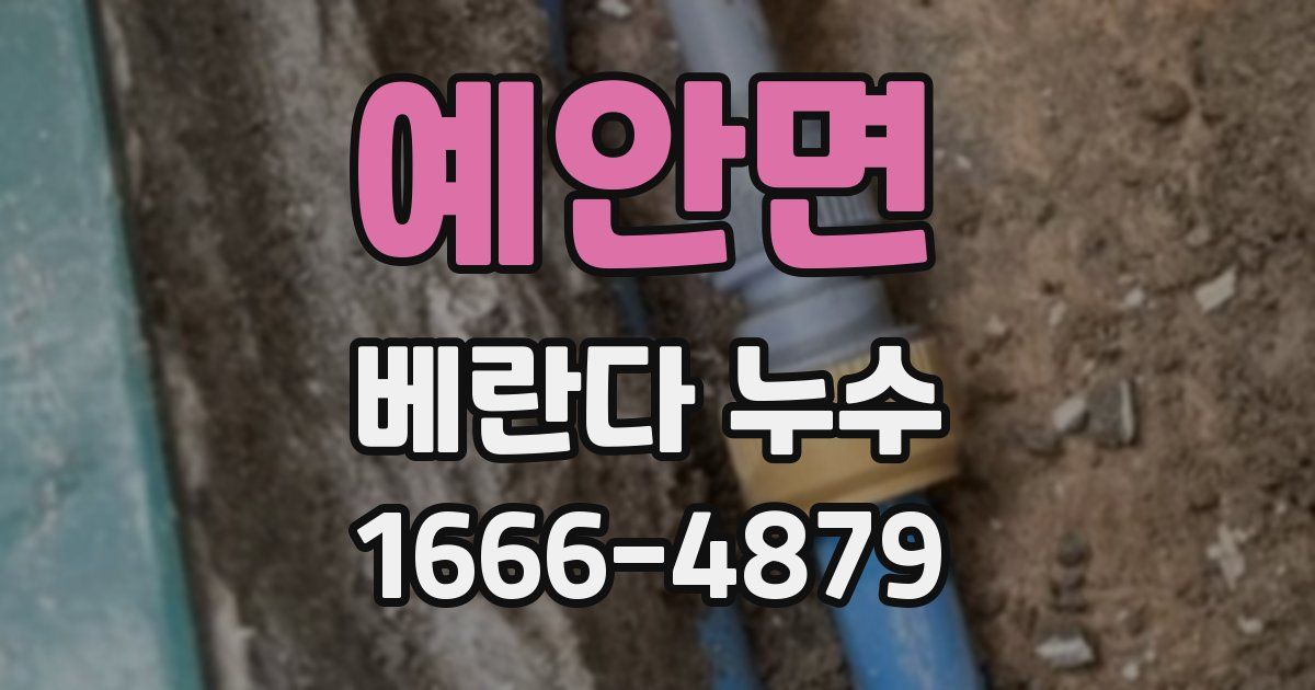 예안면 베란다 누수
