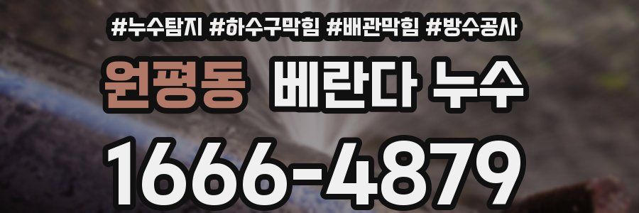 원평동 베란다 누수