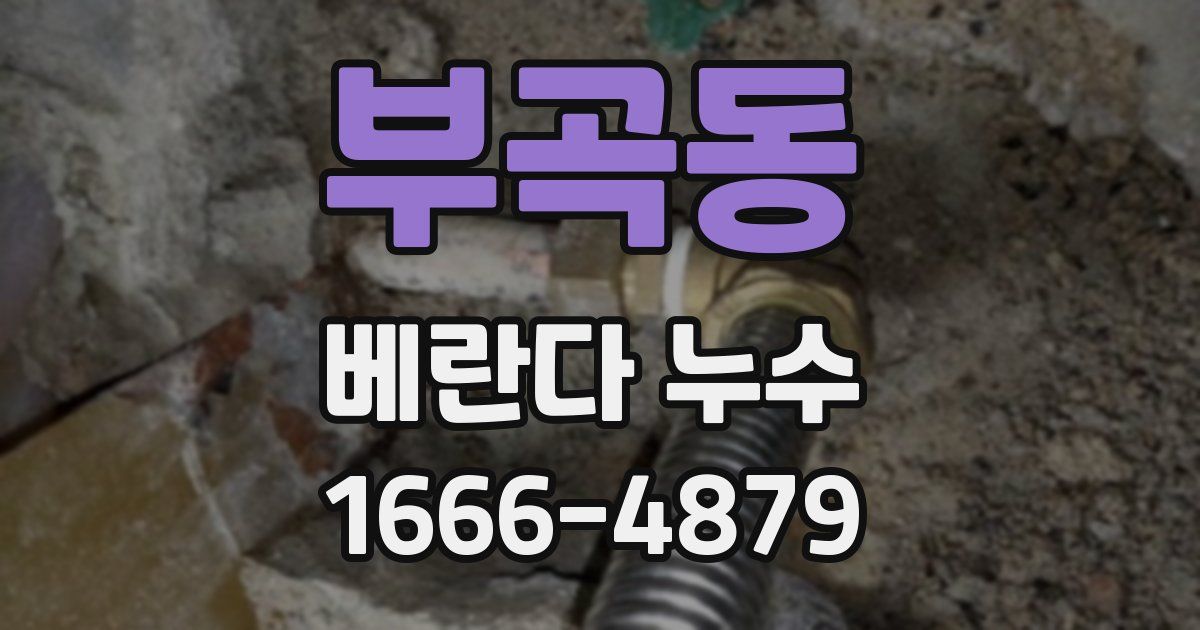부곡동 베란다 누수