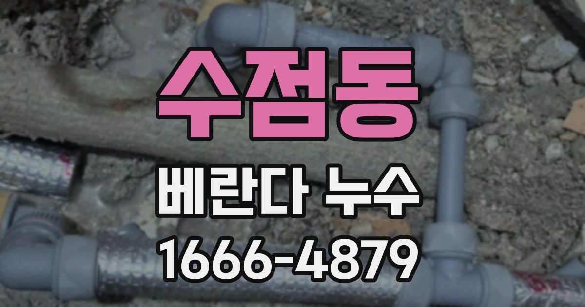 수점동 베란다 누수