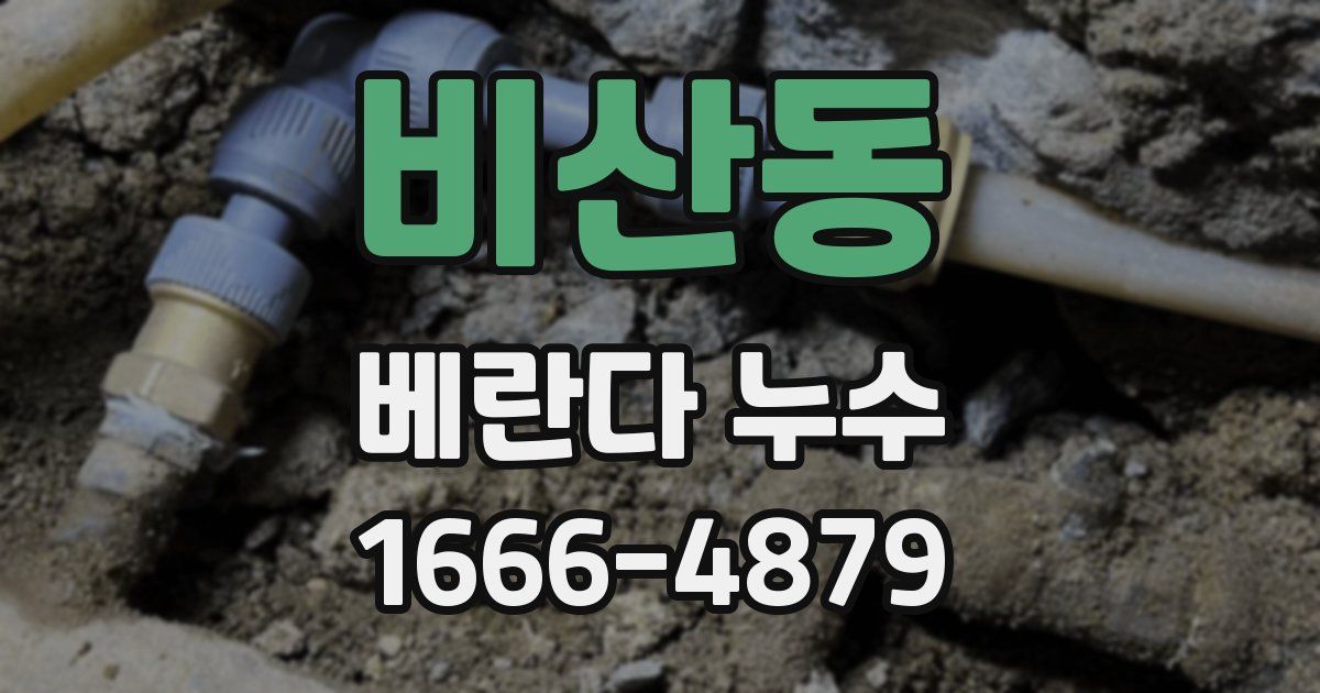 비산동 베란다 누수