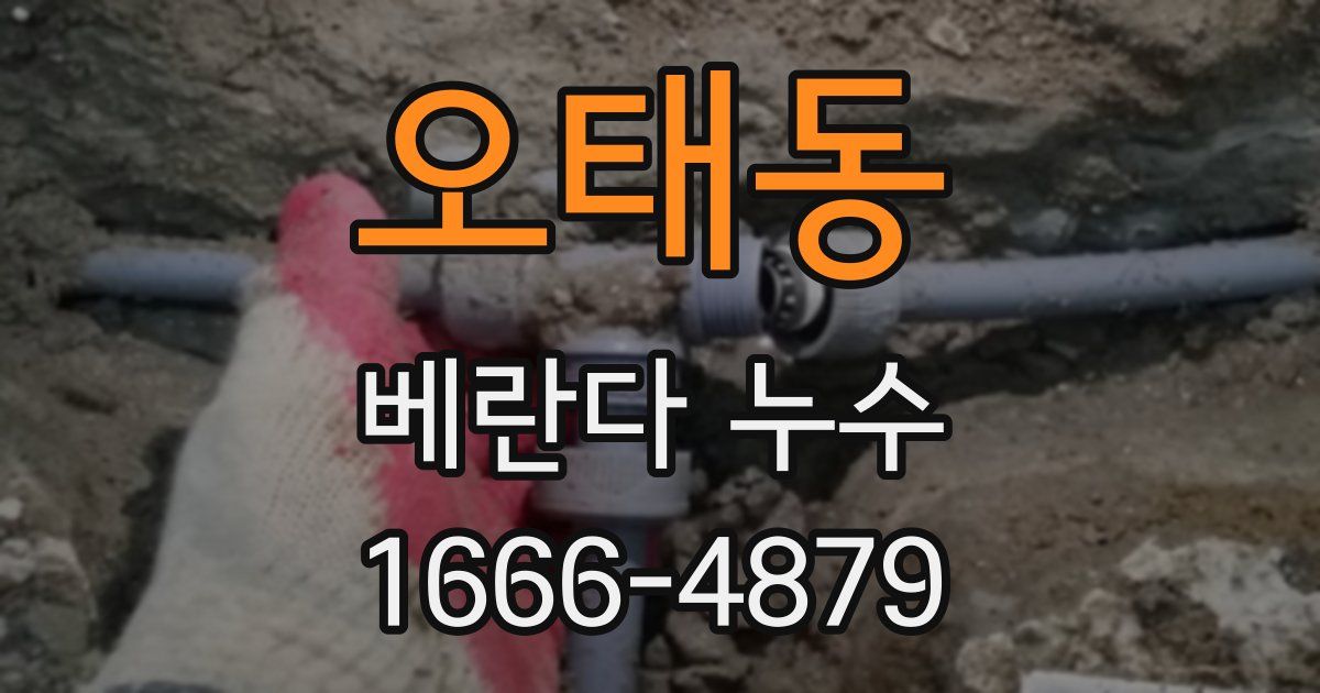 오태동 베란다 누수