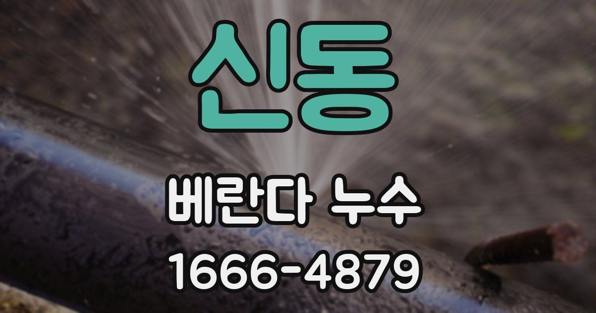 신동 베란다 누수