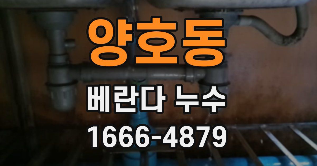양호동 베란다 누수