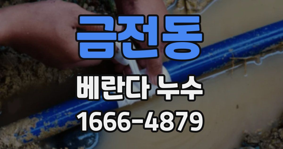 금전동 베란다 누수
