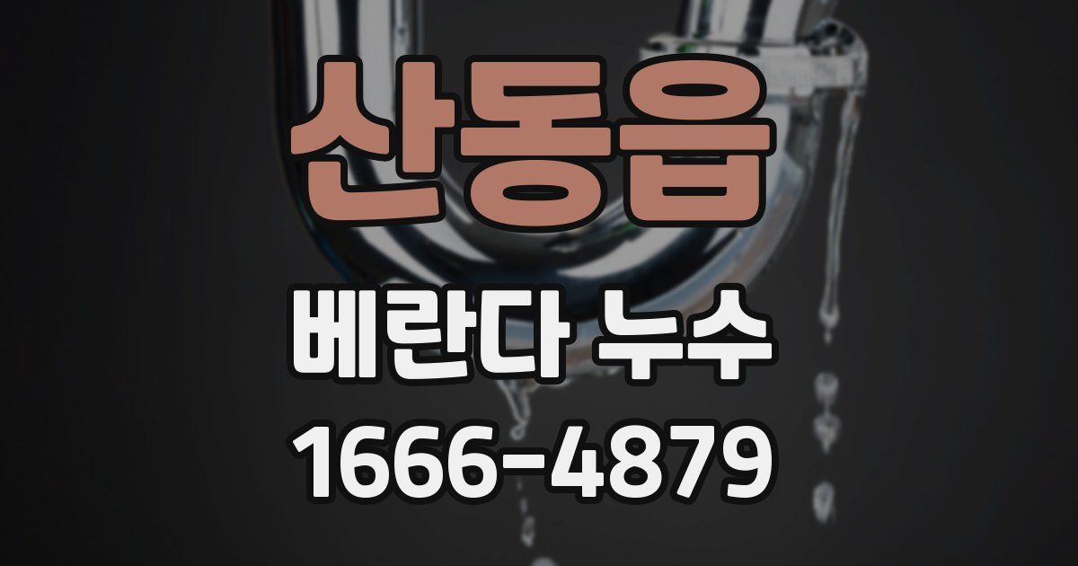 산동읍 베란다 누수