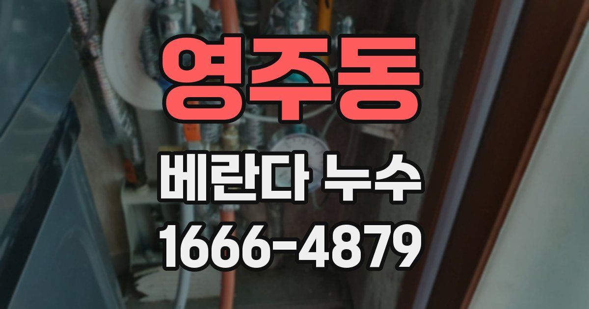 영주동 베란다 누수