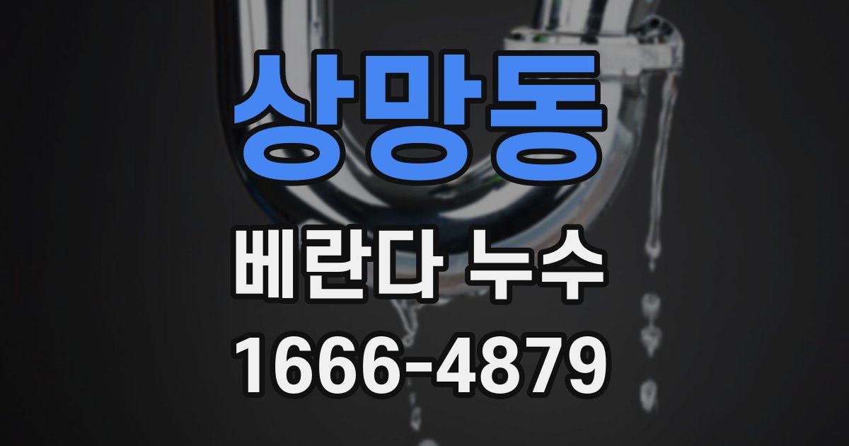 상망동 베란다 누수