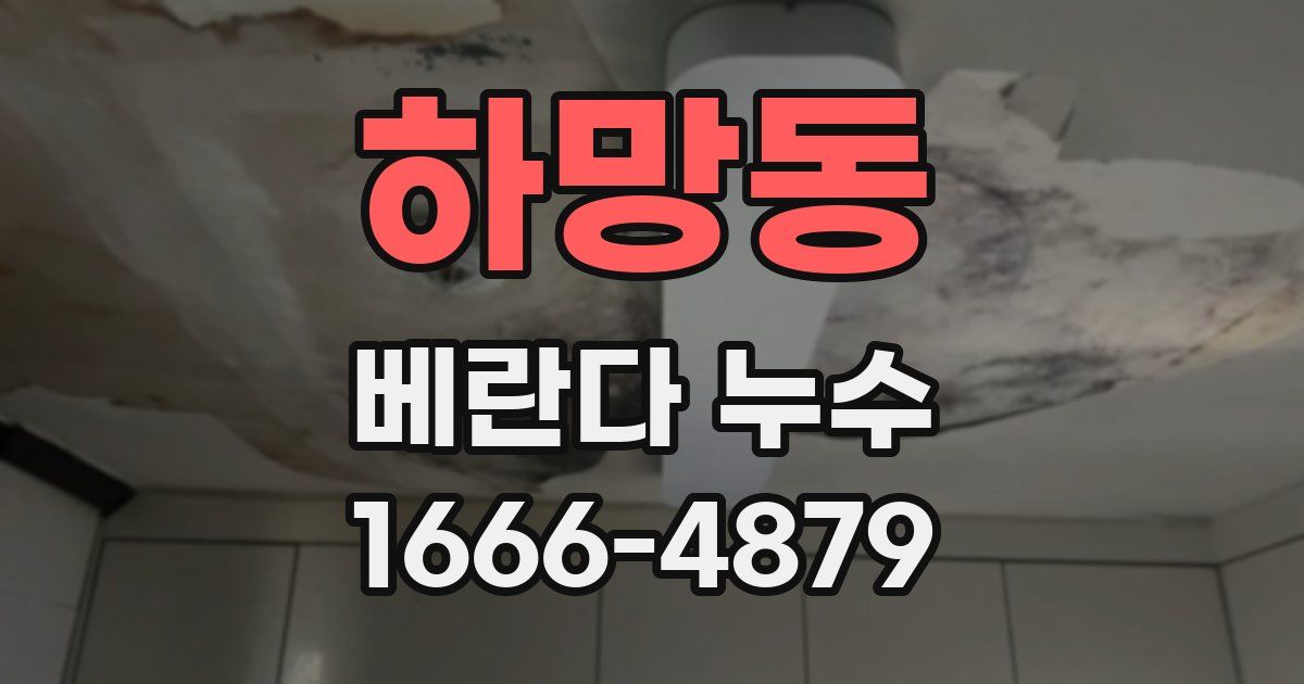 하망동 베란다 누수