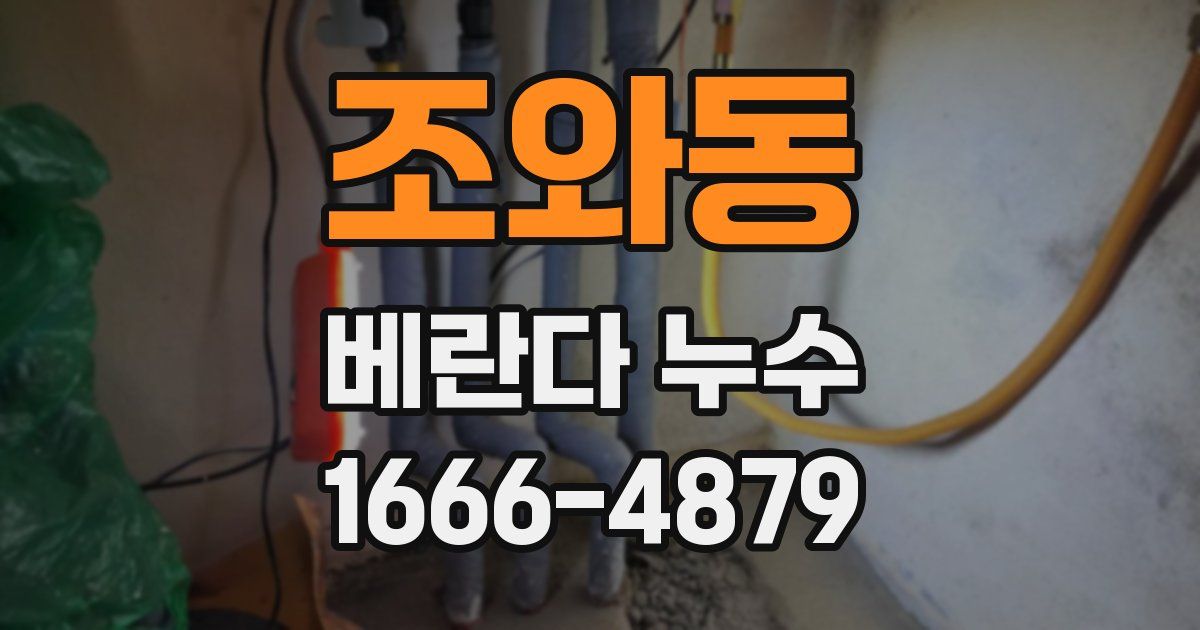 조와동 베란다 누수