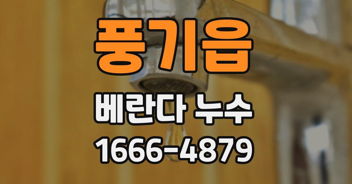 풍기읍 베란다 누수