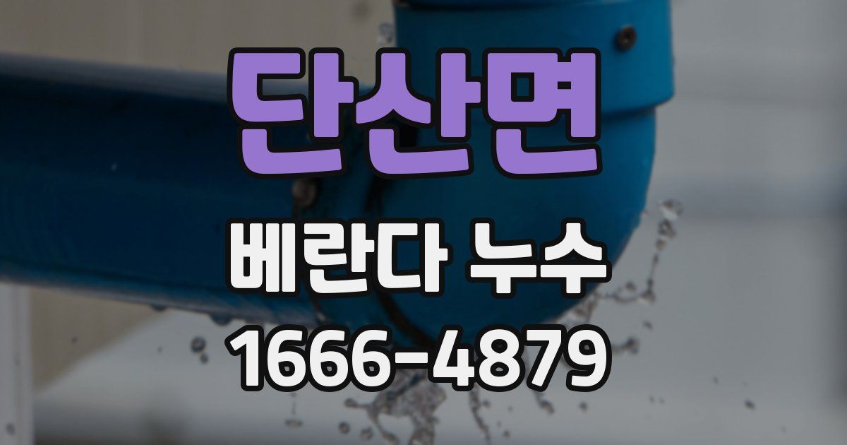 단산면 베란다 누수