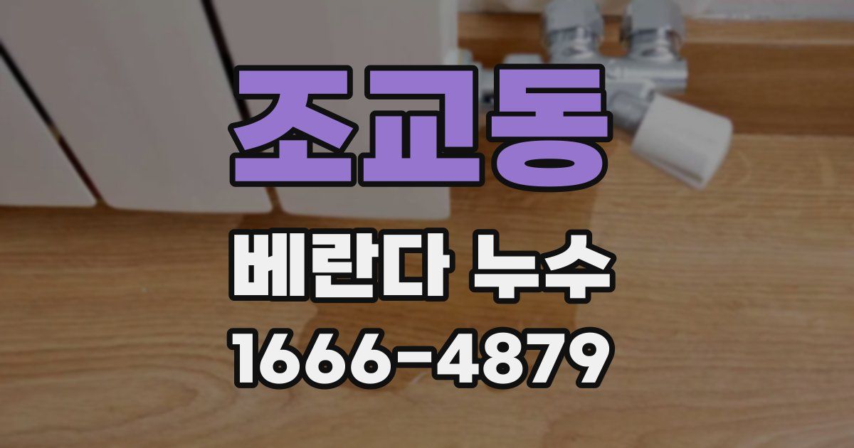 조교동 베란다 누수