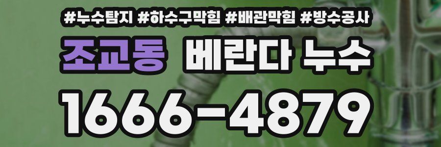 조교동 베란다 누수